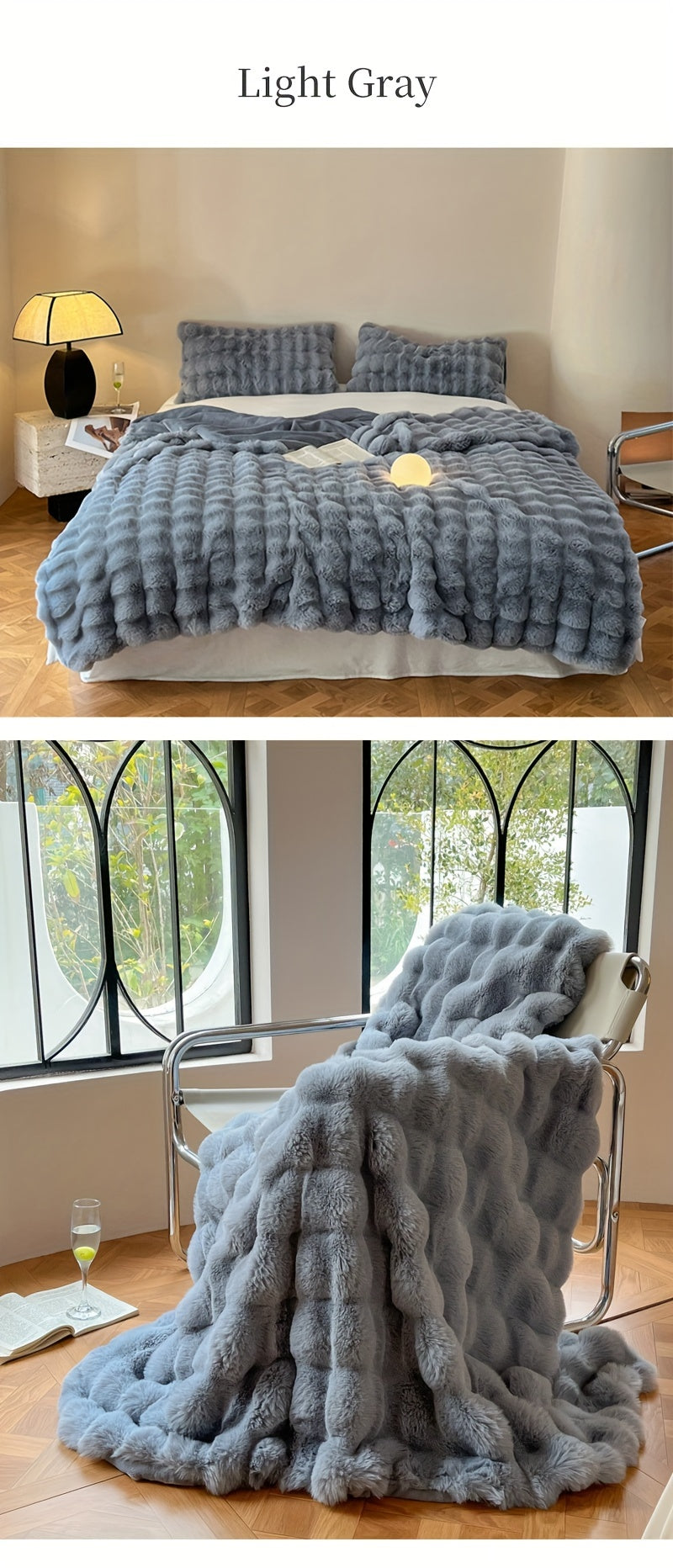 Super soft, luxurious extra large blanket in various colours, 180 x 200cm
