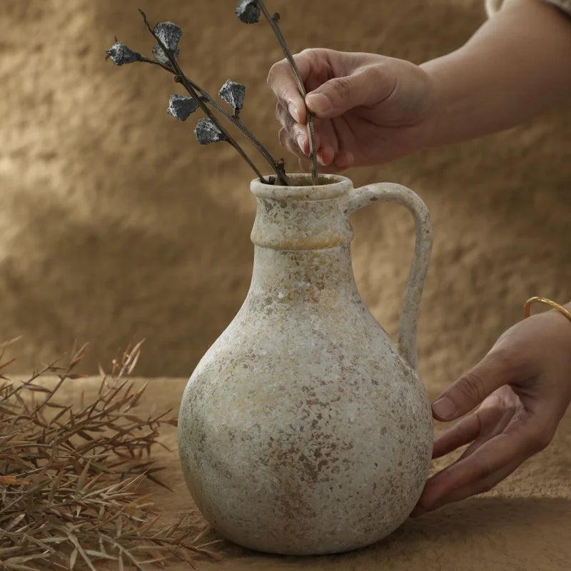 Rustic Ceramic Vases, Vintage