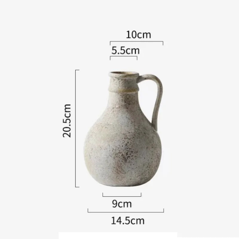 Rustic Ceramic Vases, Vintage