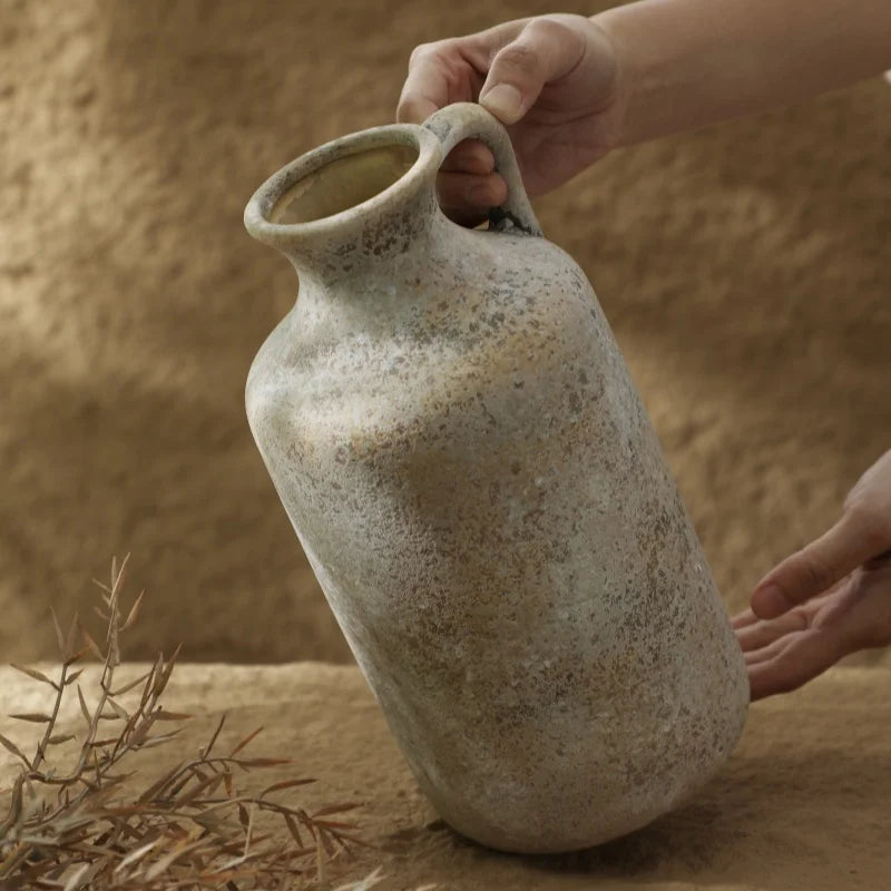 Rustic Ceramic Vases, Vintage