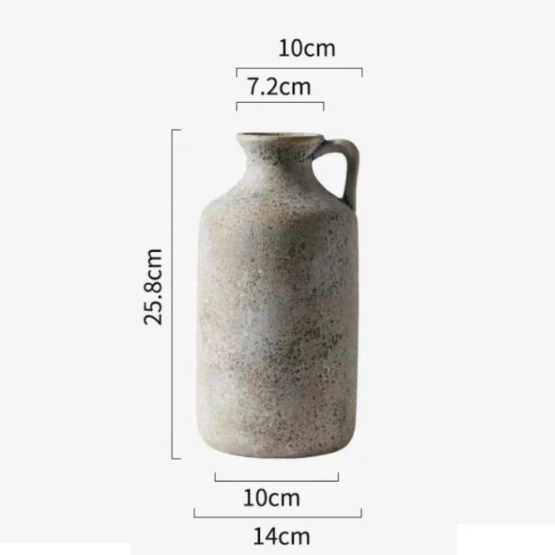 Rustic Ceramic Vases, Vintage