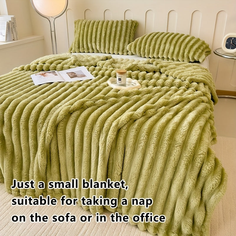 Thick ribbed blanket, extra large 180 x 200cm, various colours