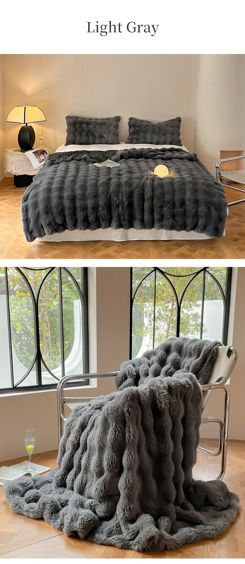 Super soft, luxurious extra large blanket in various colours, 180 x 200cm